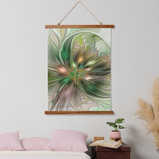 Kleurrijke Fantasy Modern Abstracte fractale venti Hangend Wandkleed (Slaapkamer)