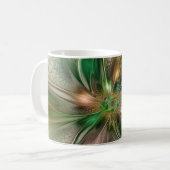 Kleurrijke Fantasy Modern Abstracte fractale venti Koffiemok (Voorkant links)