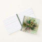 Kleurrijke Fantasy Modern Abstracte fractale venti Notitieboek (Binnen)