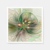 Kleurrijke Fantasy Modern Abstracte fractale venti Servet (Voorkant)