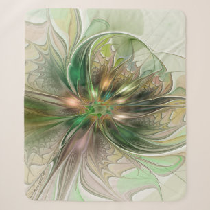 Kleurrijke Fantasy Modern Abstracte fractale venti Sherpa Deken