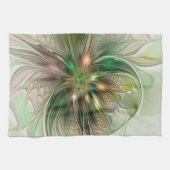 Kleurrijke Fantasy Modern Abstracte fractale venti Theedoek (Horizontaal)