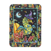 KLEURRIJKE FANTASY ZEEPAARDJE, HEKS IN HALLOWEEN Z MAGNEET (Verticaal)