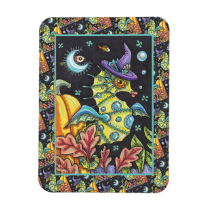 KLEURRIJKE FANTASY ZEEPAARDJE, HEKS IN HALLOWEEN Z MAGNEET