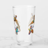 Kleurrijke fazantvogels Drink glas (Rechts)