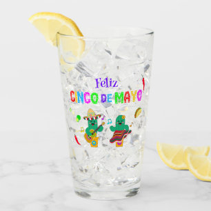 Kleurrijke feestelijke Cinco de Mayo 2025 Dansende Glas