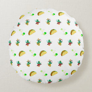 Kleurrijke feestelijke Cinco de Mayo 2025 Dansende Rond Kussen