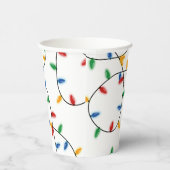 Kleurrijke feestelijke kerstfeestlichten papieren bekers (Rechts)