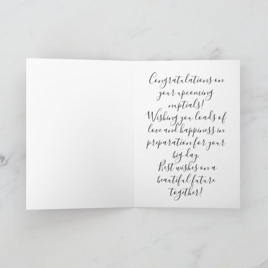 Kleurrijke felicitatie bloemrijke bruidsdouche kaa kaart (Binnen)