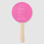 Kleurrijke Fiesta Bachelorette Weekendroute Handwaaier (Achterkant)