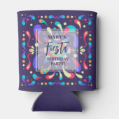 Kleurrijke Fiesta Blue Blikjeskoeler (Achterkant)