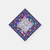 Kleurrijke Fiesta Blue Servet (Hoek)