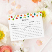 Kleurrijke Fiesta Mexicaanse Recept Kaart