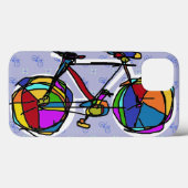 kleurrijke fiets - gelukkige kunst Case-Mate iPhone case (Achterkant (horizontaal))