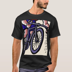 Kleurrijke Fiets Kunst – Vrolijke Rit & Creatieve T-shirt