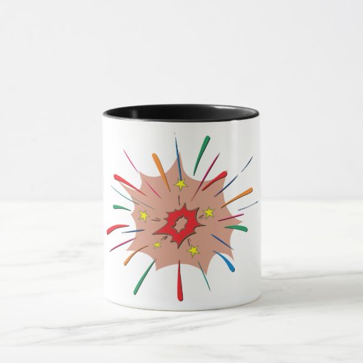 Kleurrijke Fireworks-Mok Mok (Midden)