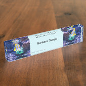 Kleurrijke Fish Acrylic Desk Naam Bord Naambordje (Zijkant)