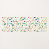 Kleurrijke flesbloemen en flespatroon yogamat (Achterkant (horizontaal))