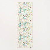 Kleurrijke flesbloemen en flespatroon yogamat (Voorkant)