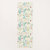 Kleurrijke flesbloemen en flespatroon yogamat (Achterkant)