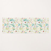 Kleurrijke flesbloemen en flespatroon yogamat (Voorkant (horizontaal))