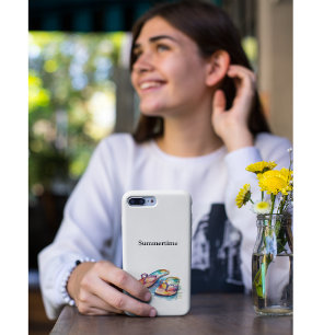 Kleurrijke flips flops waterverf aanpasbaar iPhone 11 hoesje