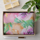 Kleurrijke flora Modern Rustic Botanical Kraft Tissuepapier (Geschenk)