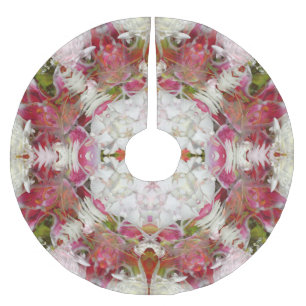 Kleurrijke Floral Abstract Kerstboom Rok