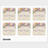 Kleurrijke Floral Bookplate Stickers voor Baby sho (Vel)