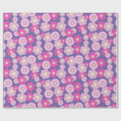 Kleurrijke Floral Cadeaupapier (Vlak)