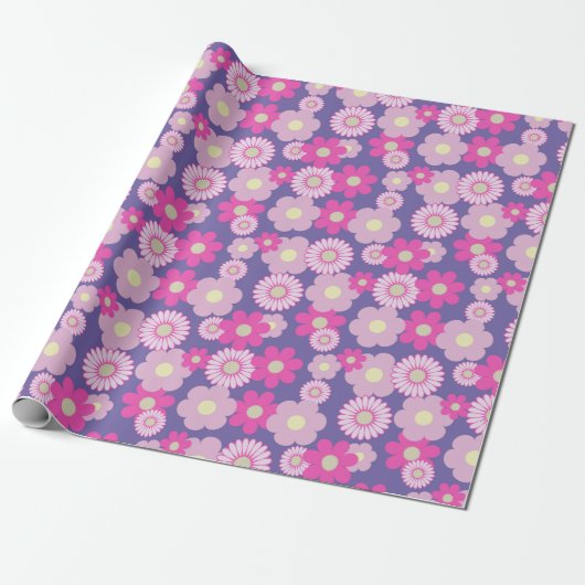 Kleurrijke Floral Cadeaupapier (Uitgerold)