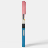 Kleurrijke Floral Design Circle Lijst Chic Monogra Case-Mate iPhone Case (Achterkant / Rechts)