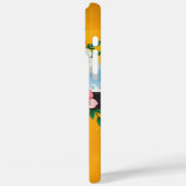 Kleurrijke Floral Design Circle Lijst Chic Monogra Case-Mate iPhone Case (Achterkant / Links)