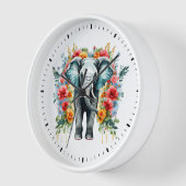 Kleurrijke Floral Elephant (Hoek)