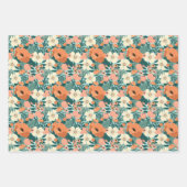Kleurrijke Floral Inpakpapier Vel (Voorkant)