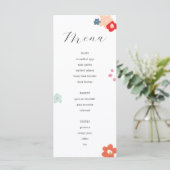 Kleurrijke Floral Moederdag Brunch Menu (Staand voorkant)