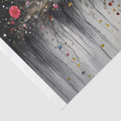 Kleurrijke Floral Ornament Hor. - Ontkoppeling - Tissuepapier (Detail)