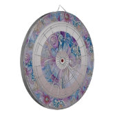 Kleurrijke Floral Pearly Pareltjes Dartboard Dartbord (Voorkant Links)