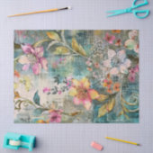 Kleurrijke Floral Tissuepapier (Craft)