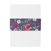 Kleurrijke Floral Uitnodigingen Wikkel (Achterkant Voorbeeld)