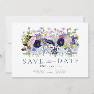 Kleurrijke Floral Waterverf Wedding Save The Date