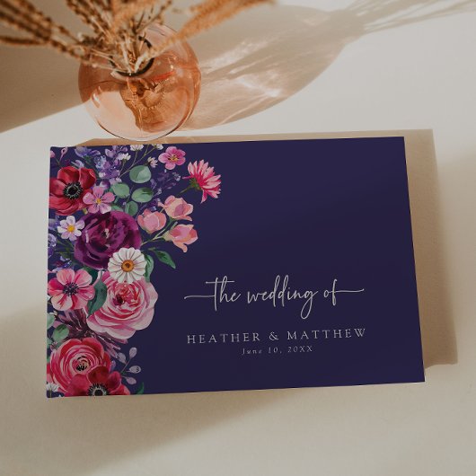 Kleurrijke Floral Wedding Gastenboek
