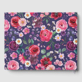 Kleurrijke Floral Wedding Gastenboek (Achterkant)