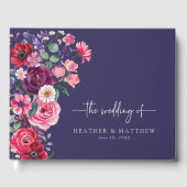 Kleurrijke Floral Wedding Gastenboek (Voorkant)