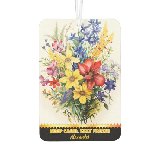 Kleurrijke florale luchtverfrisser (Achterkant)