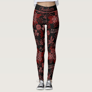 Kleurrijke florale naadloze patroon, gepersonalise leggings