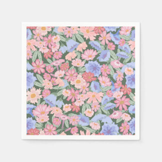 Kleurrijke florale servet