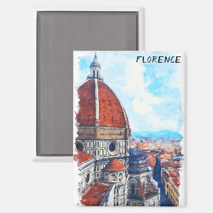 Kleurrijke Florence Italië Duomo kathedraal Magneet
