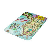Kleurrijke Florida Groeten Badmat (Gekanteld)