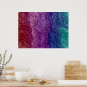 Kleurrijke Fluid Art Poster (Keuken)